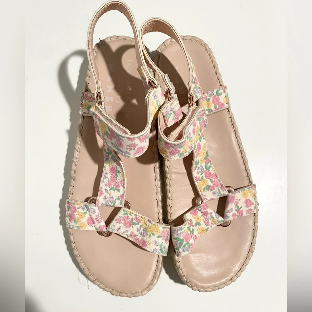 LoveShackFancy x‎ Manebi Floral Espadrille Strappy Hiking Sandals 41